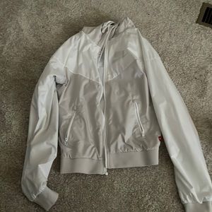 Nike white windbreaker